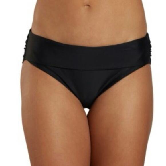 Prana NWT Black Marta Bikini Bottom UPF 50 Moderate Coverage Size XL - Picture 1 of 6